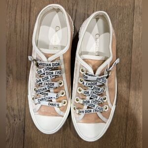 Dior Beige and White Women's Sneakers